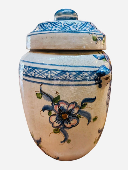 Circa 1900 Spanish Apothocary Tabac Jar