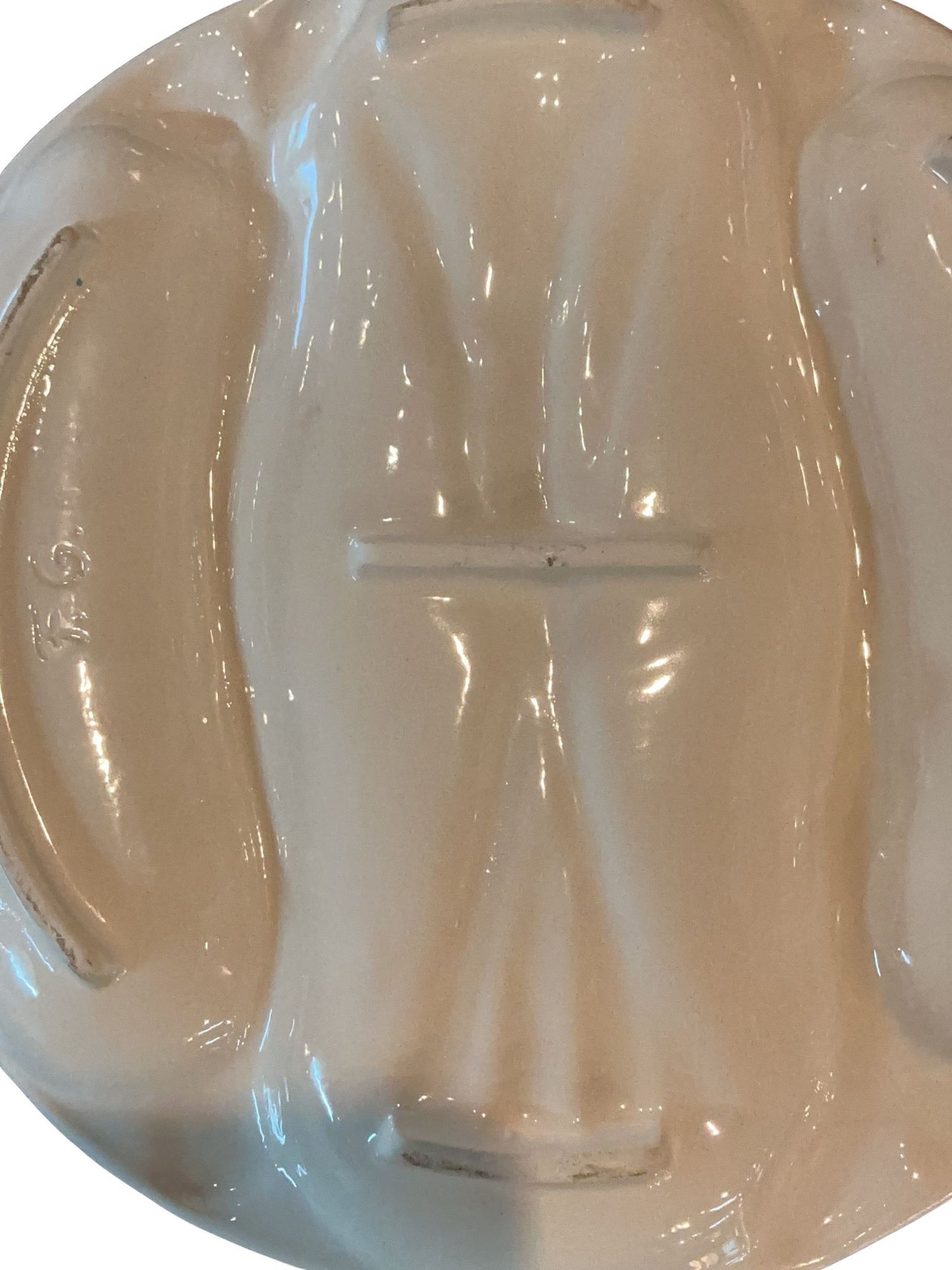 French Asparagus Majolica Plate