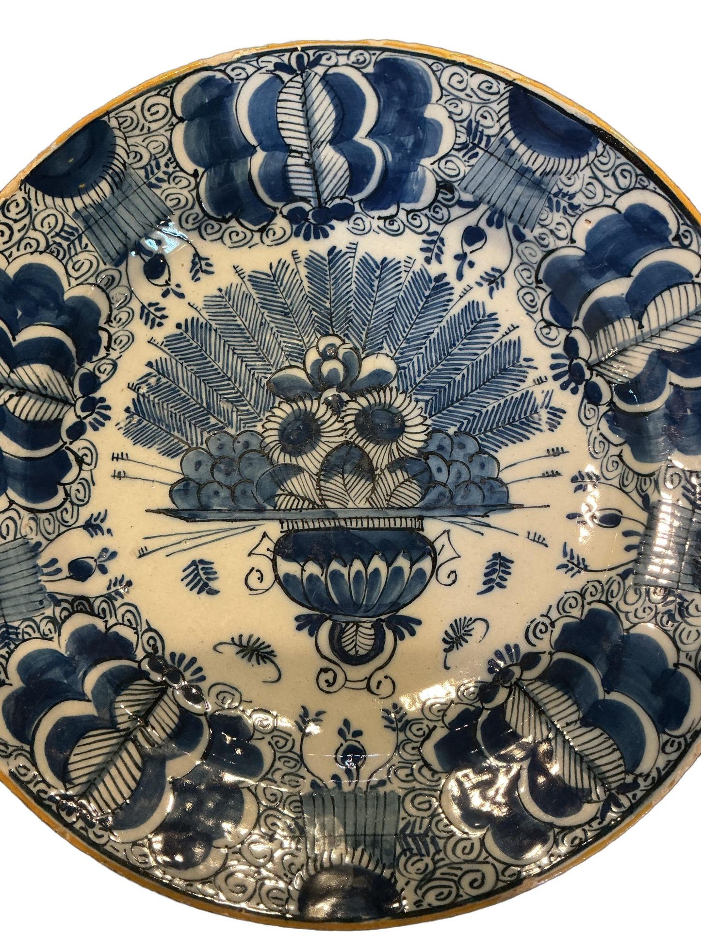 Delft “Peacock” Plate, Circa 1750’s