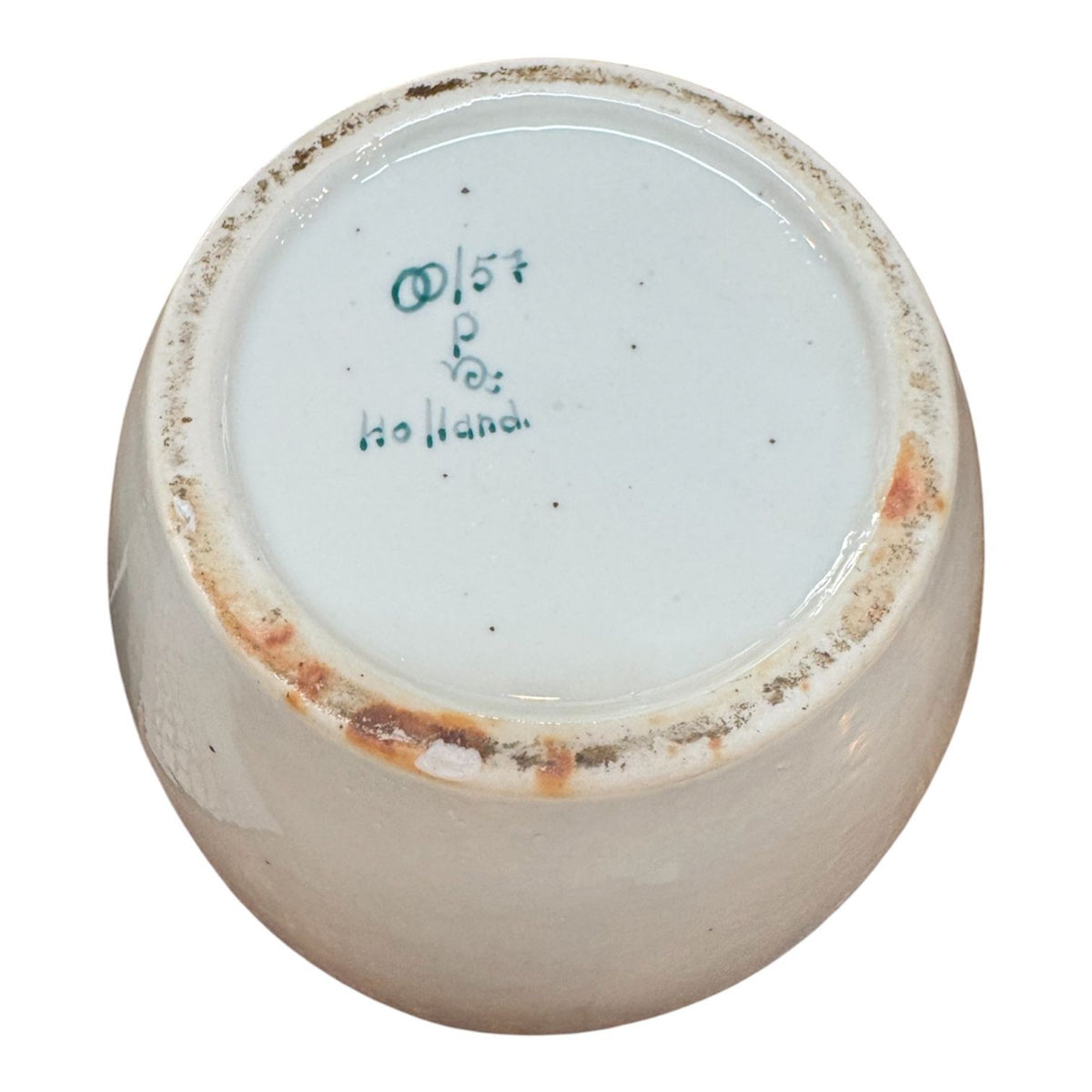 Circa 1880-1900 Polychrome Delft Toeback Jar