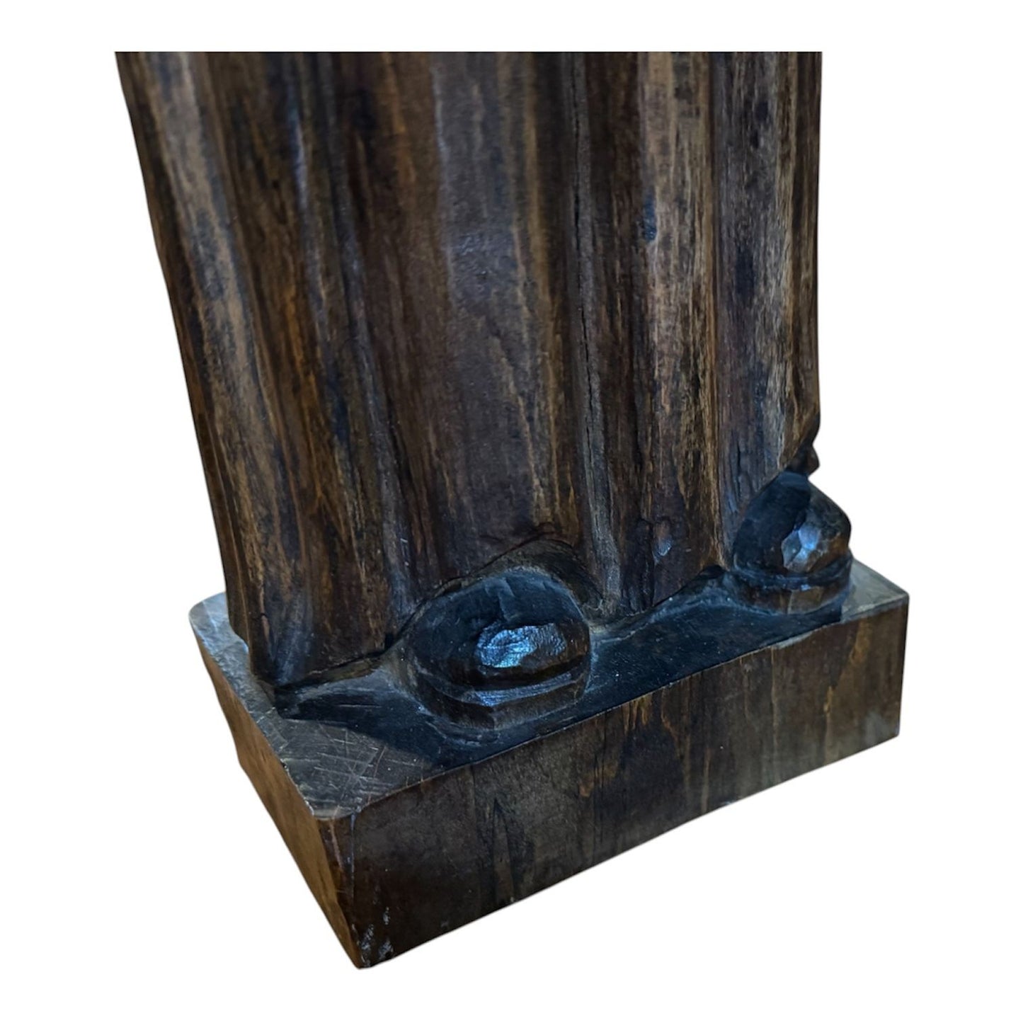 Hand Carved Antique Saint