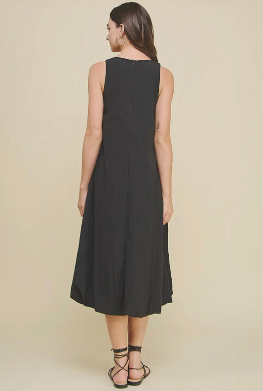 Bubble Hem Midi Dress