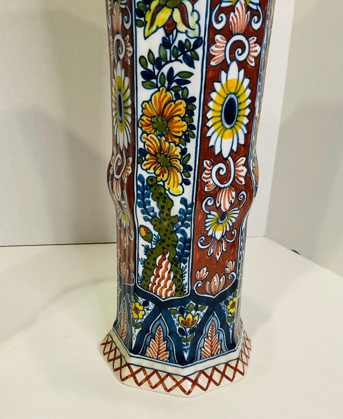 Boch Delft Urn and Vases