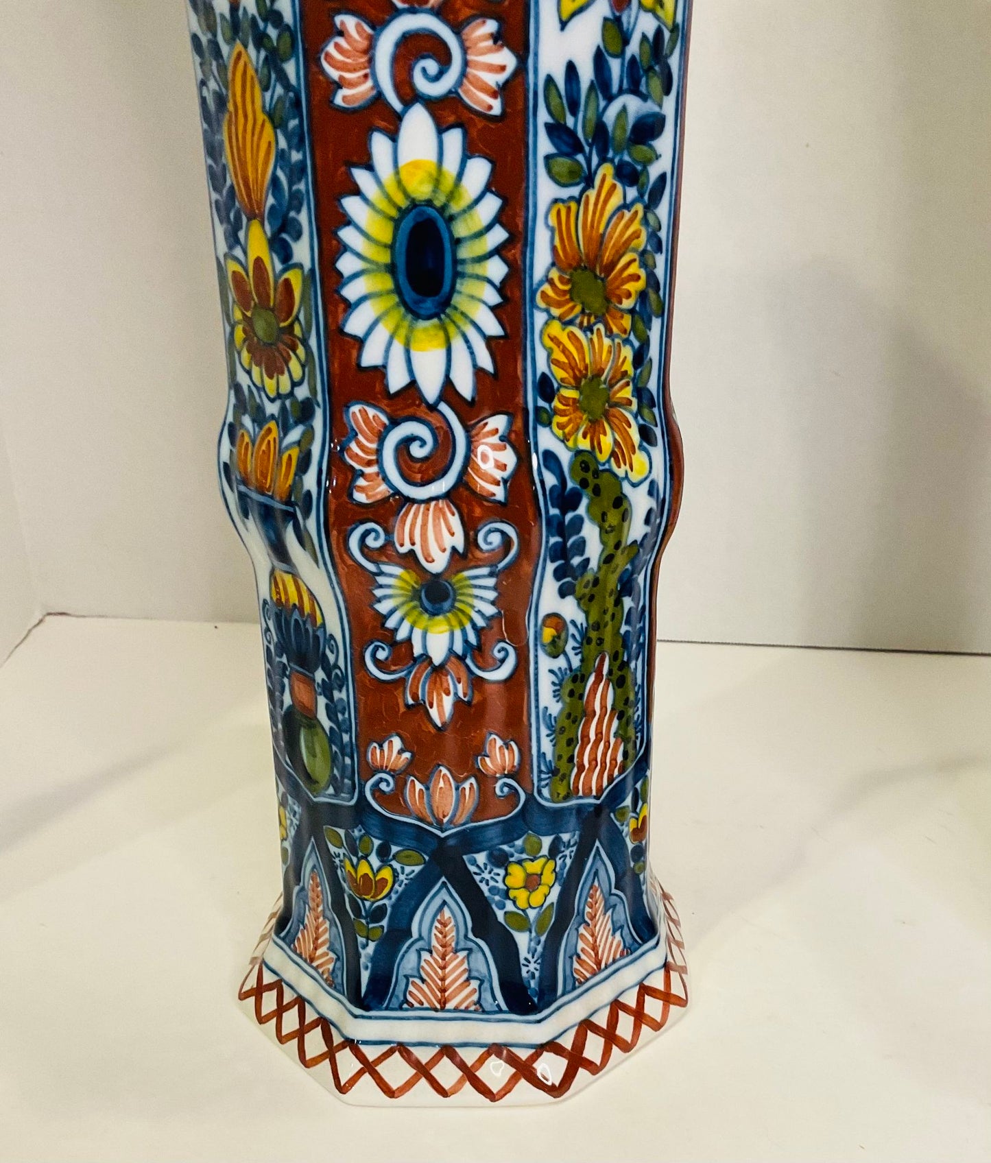 Boch Delft Urn and Vases