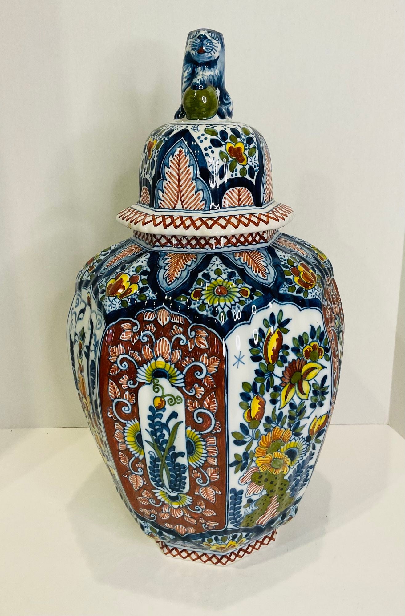 Boch Delft Urn and Vases