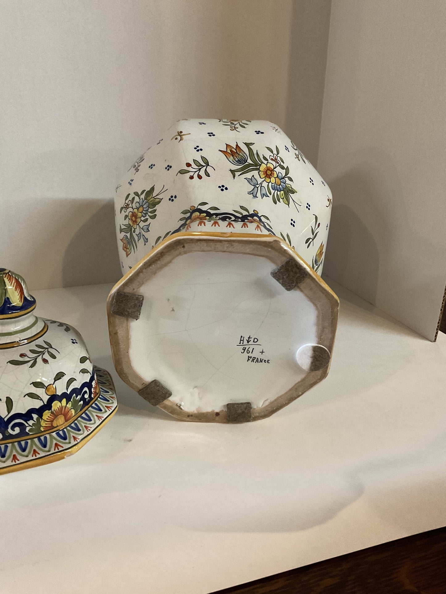 Antique Hand Painted Urn