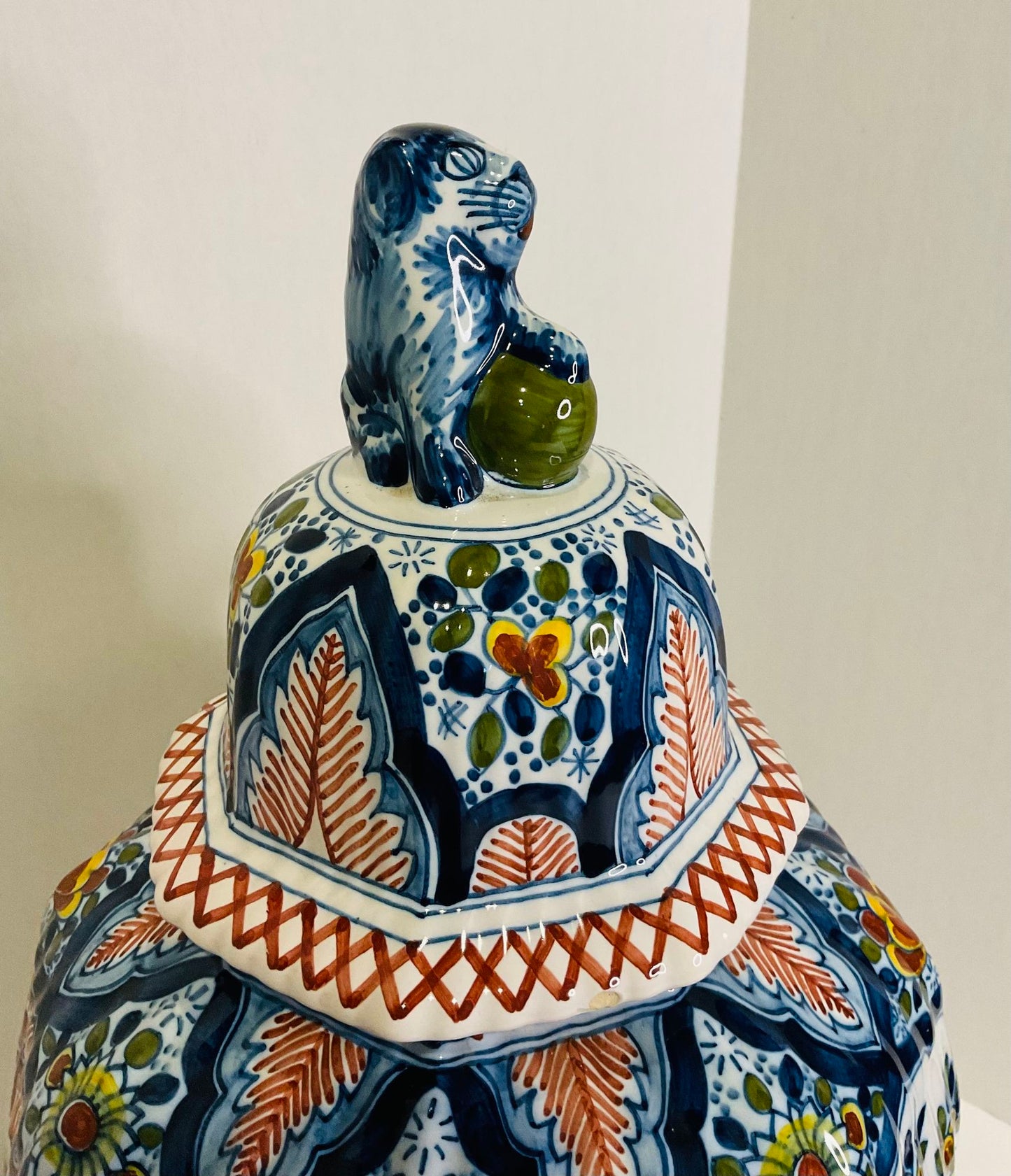 Boch Delft Urn and Vases