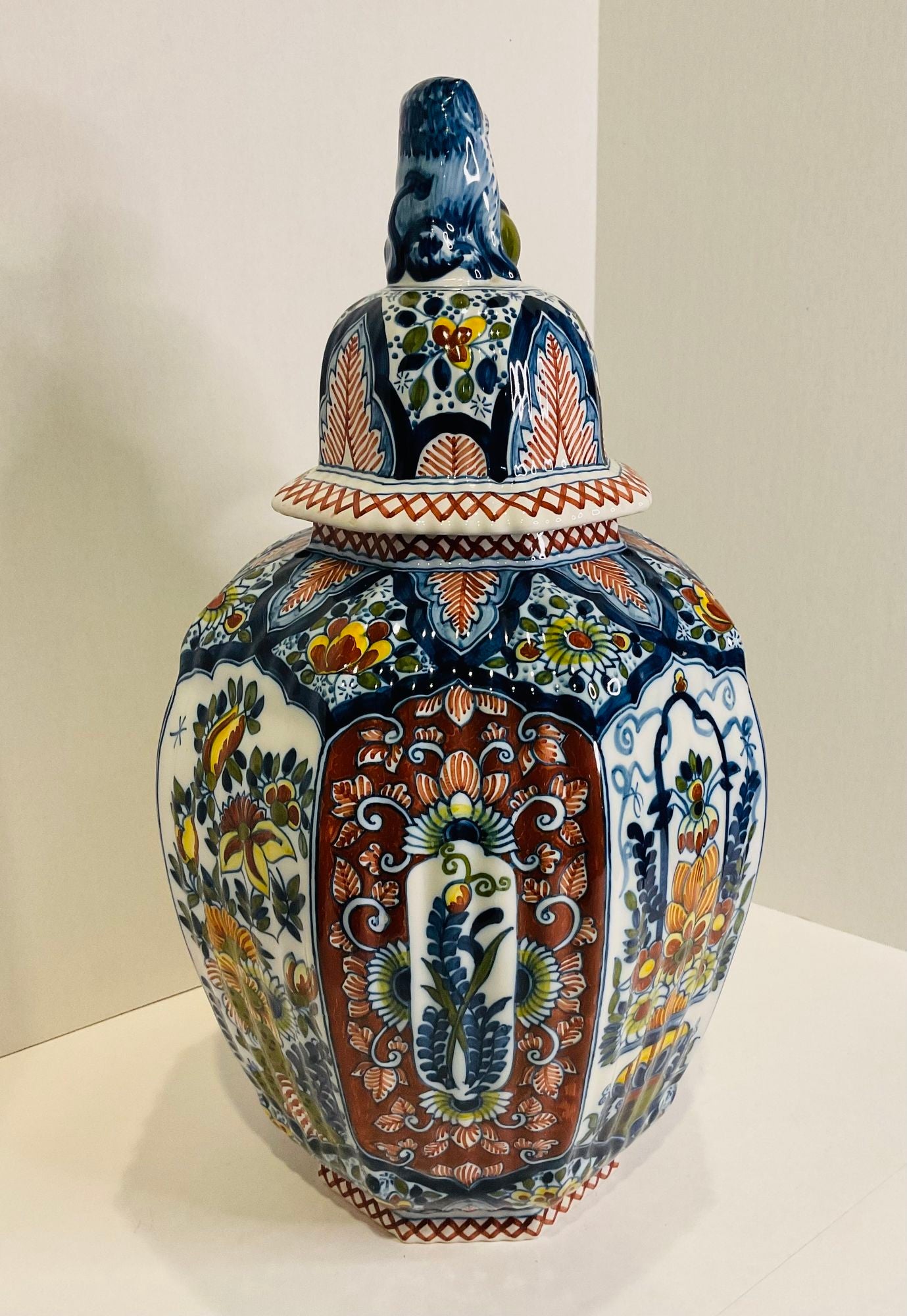 Boch Delft Urn and Vases
