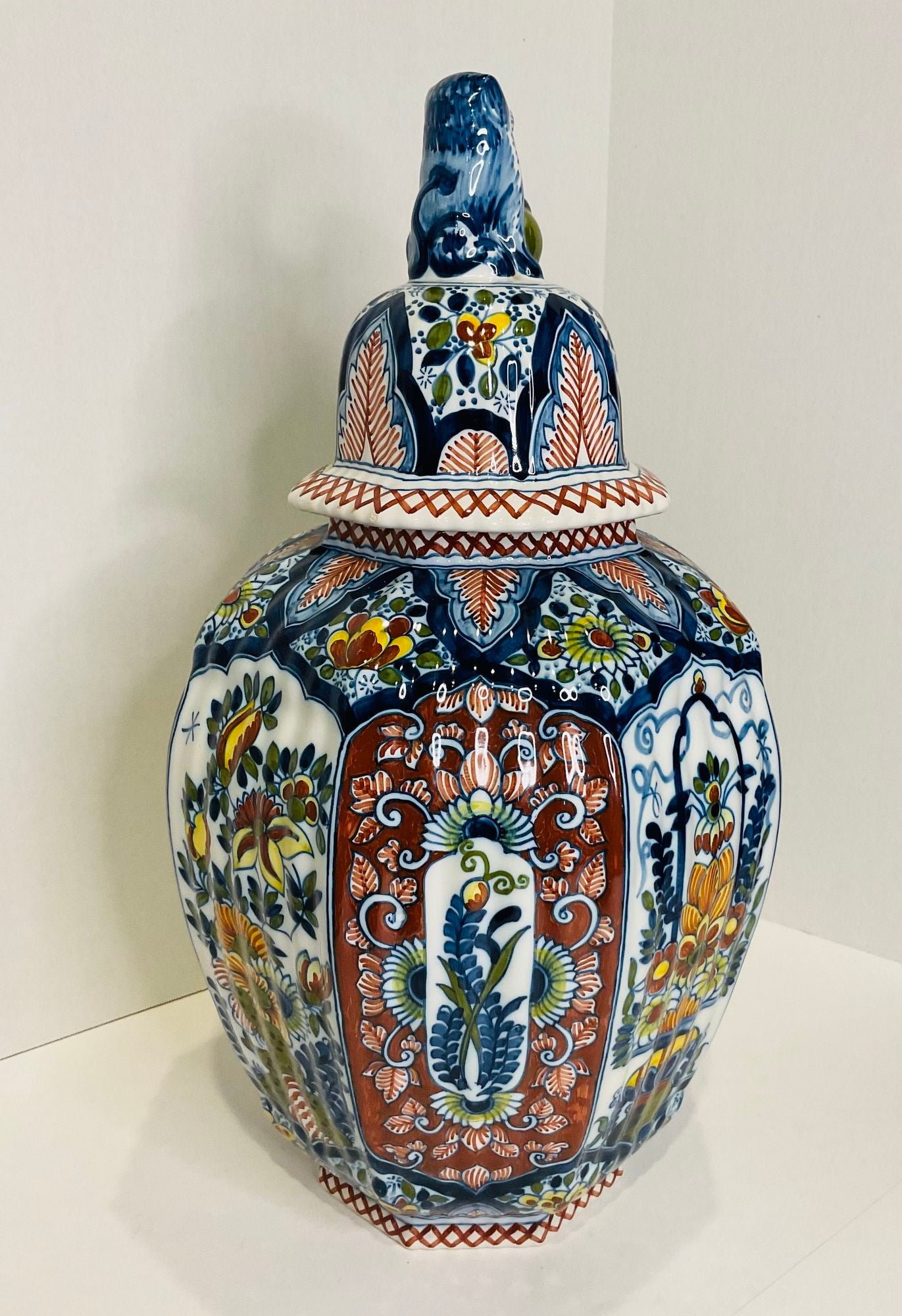 Boch Delft Urn and Vases