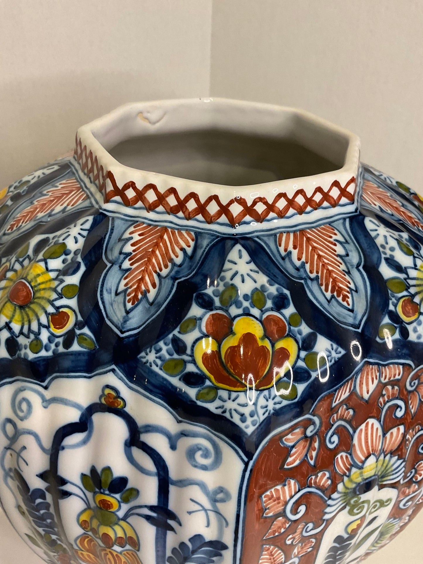 Boch Delft Urn and Vases