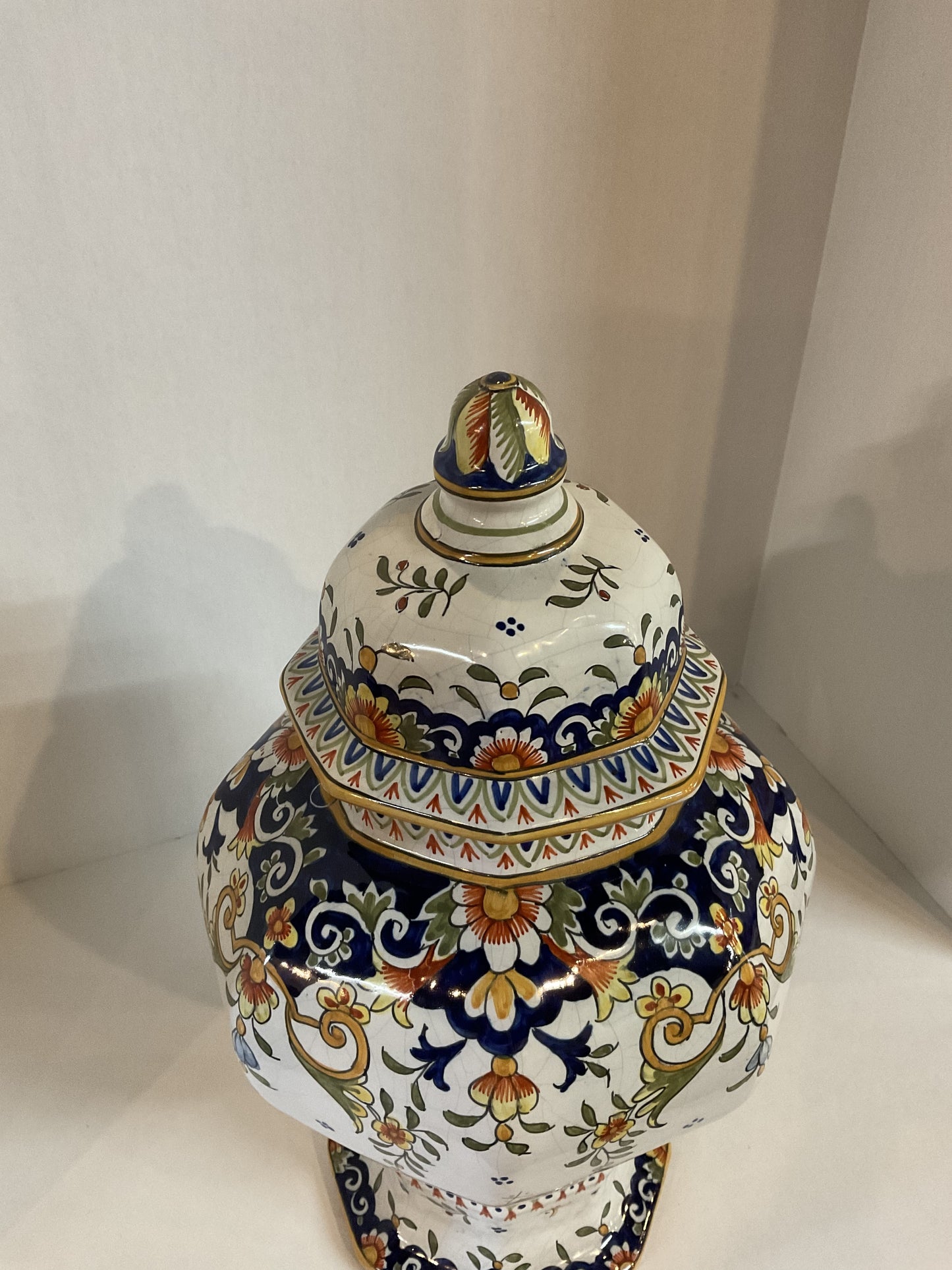 Antique Hand Painted Urn