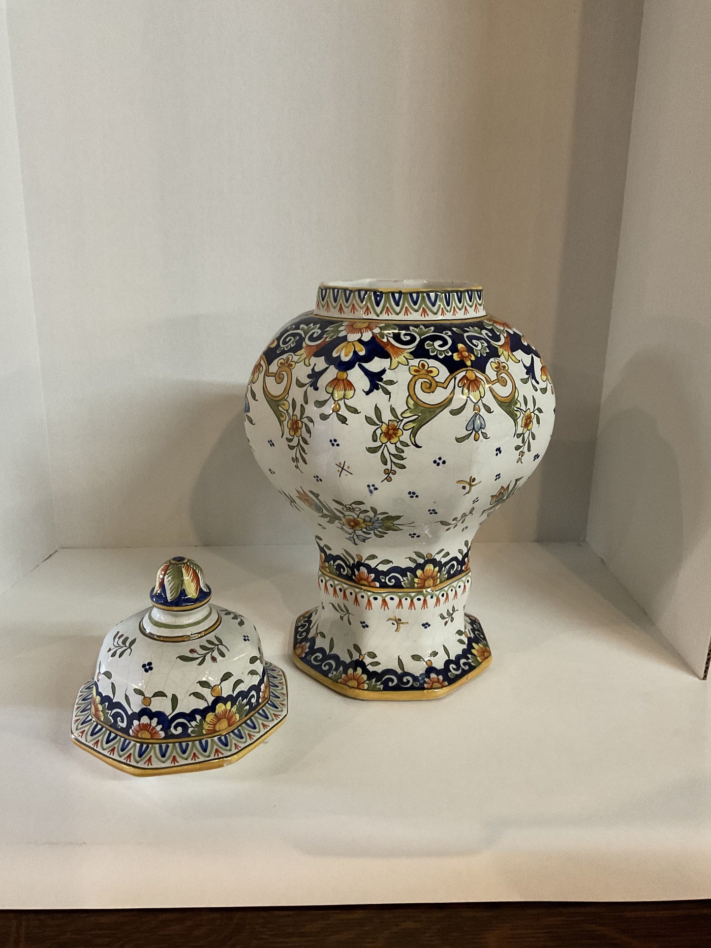 Antique Hand Painted Urn