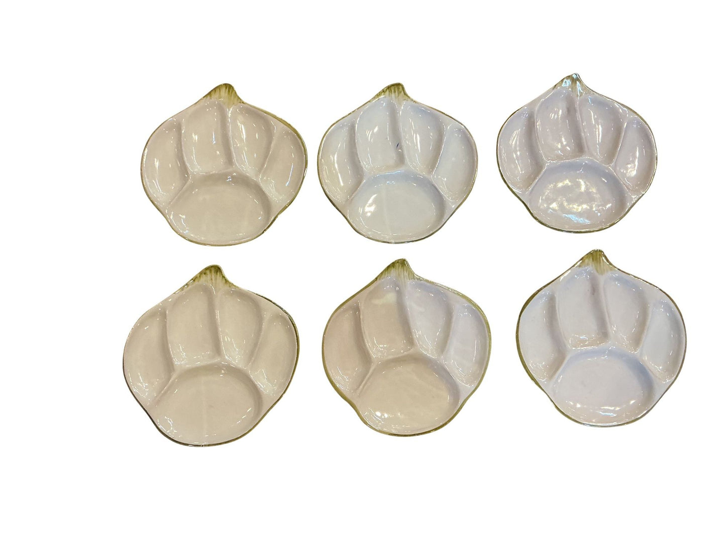 Italian Majolica Fondue Plates