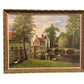 Bruges Swan 1920-1930s Oil Painting