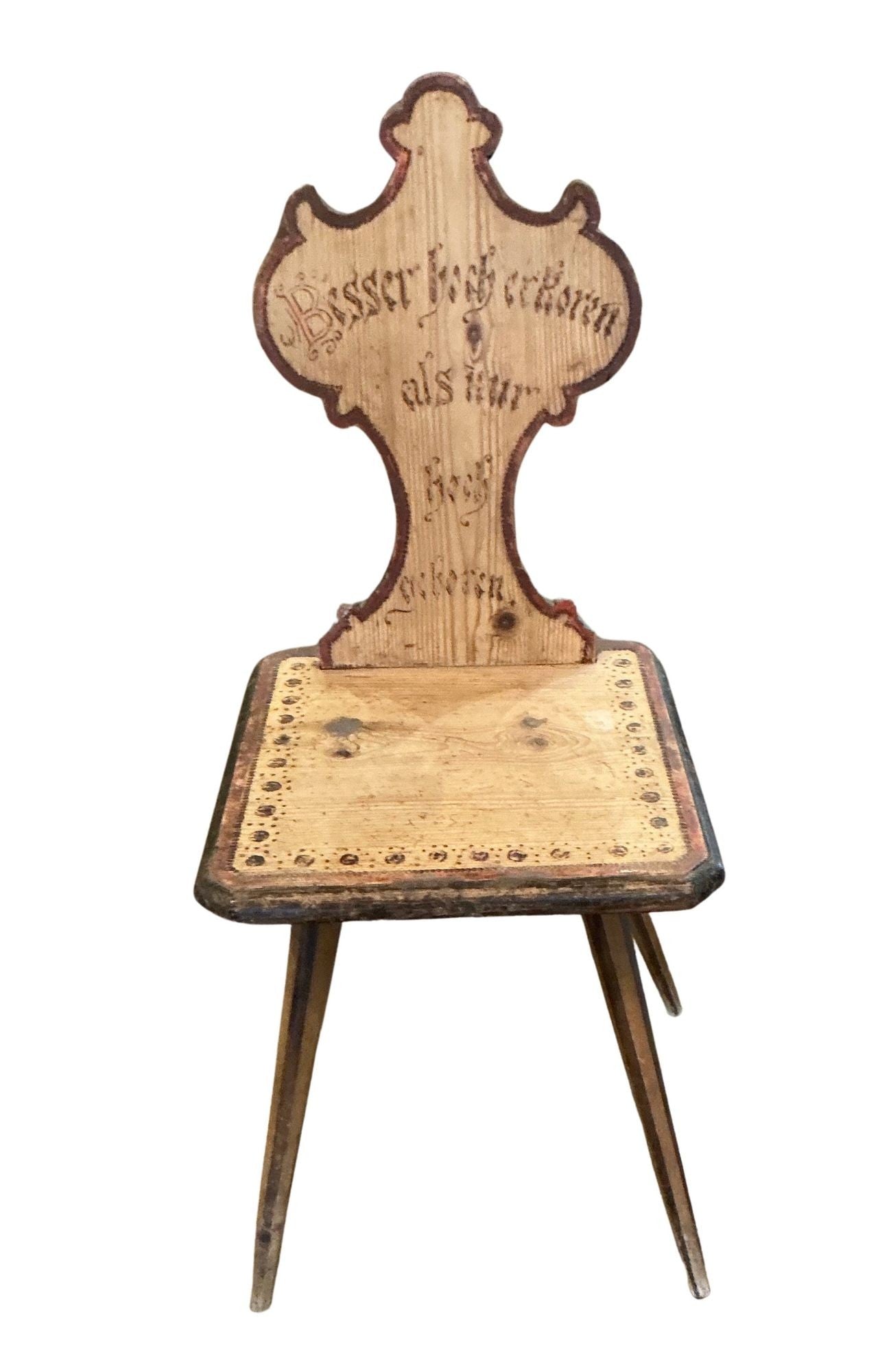 Antique German Folk Art - Mountain Area Chair