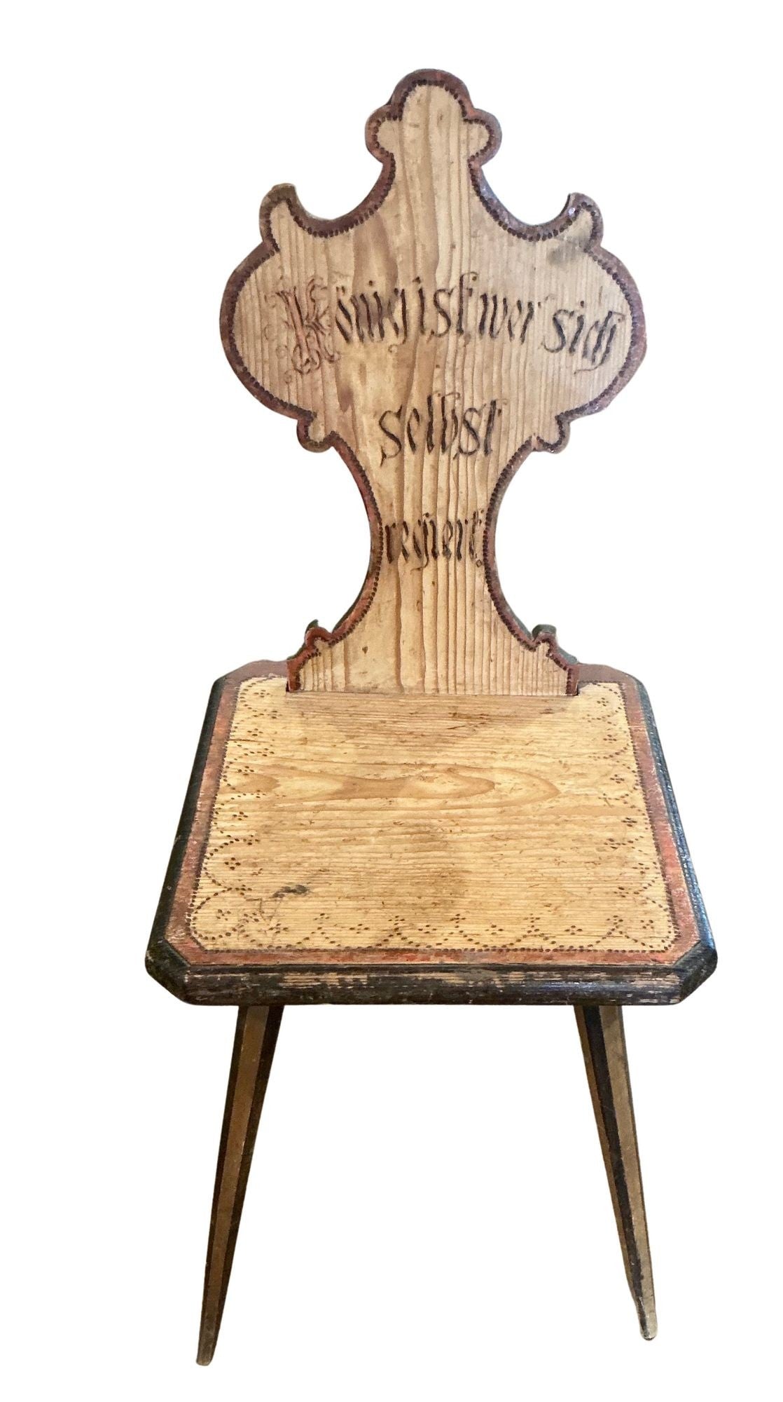 Antique German Folk Art - Mountain Chair