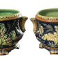 Belgian Majolica Cache Pots Circa 1900
