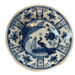 18th Century Delft Platter with Peacock