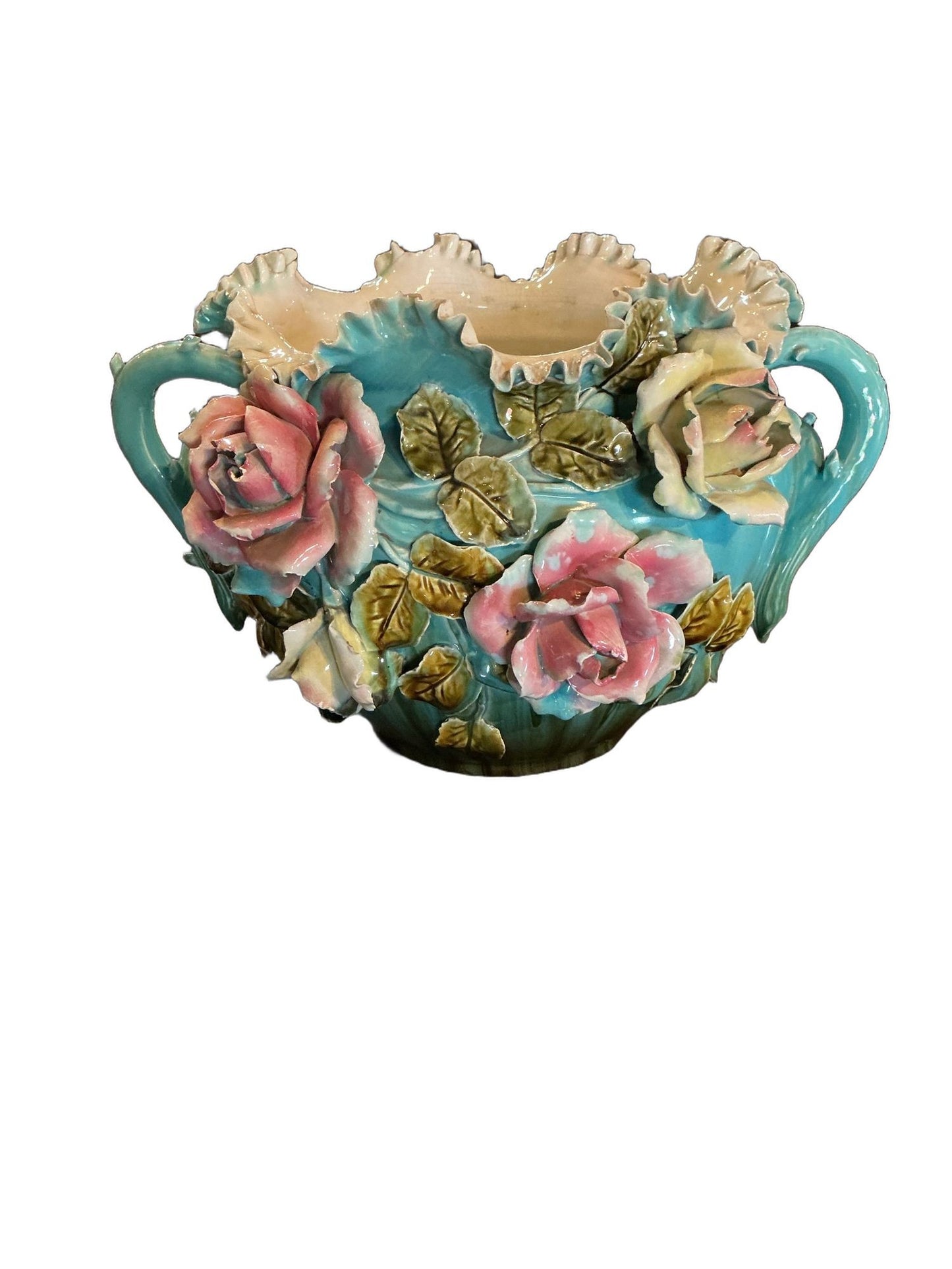 Large Majolica Jardiniere Circa 1900
