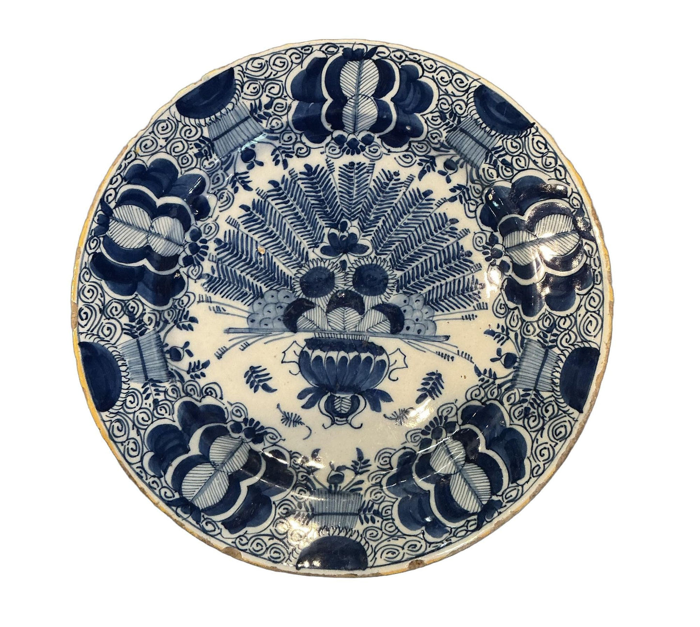 Delft “Peacock” Plate, Circa 1750’s