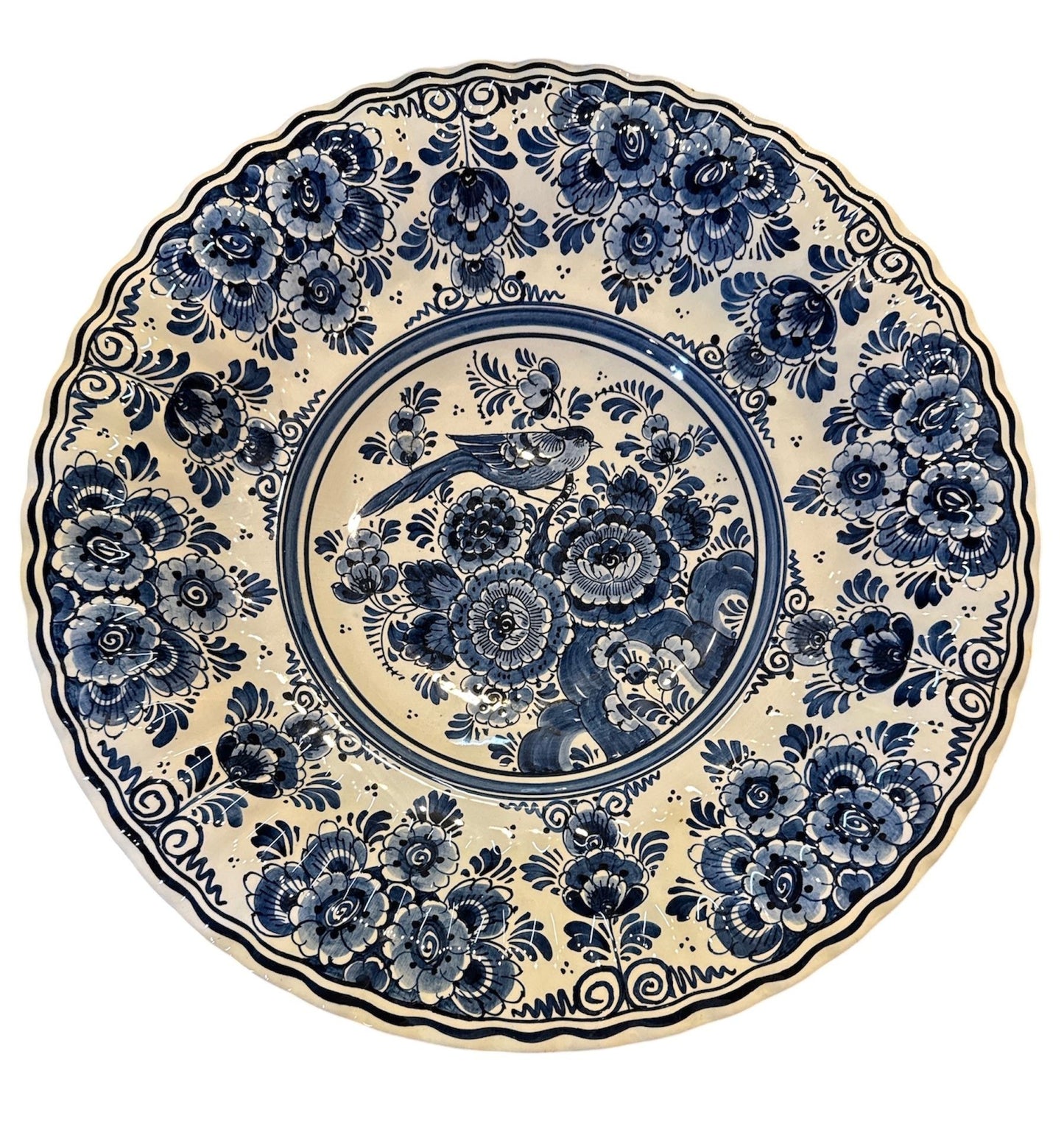 Large Hand Painted Delft Platter