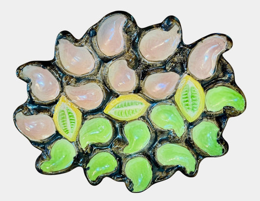 Mid Century Vallaruis France Oyster Platter