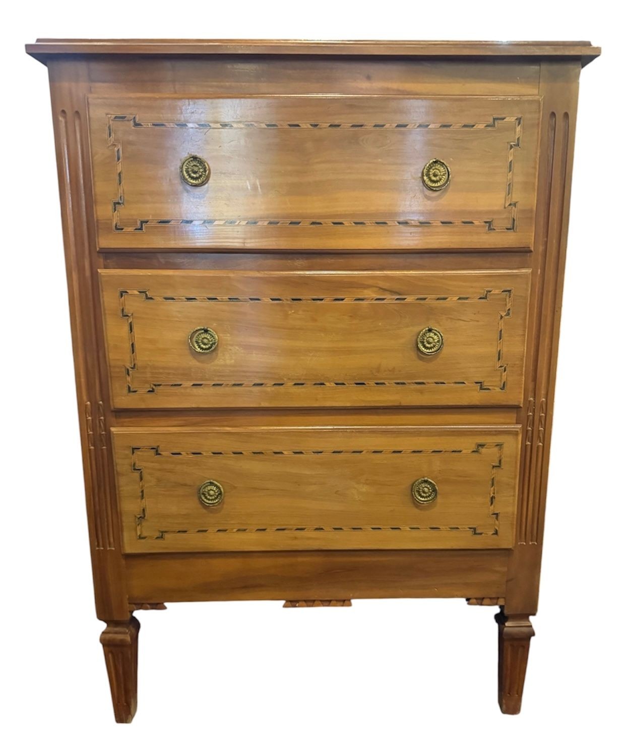 Louis XVI Chest of Drawers with Inlaid Details