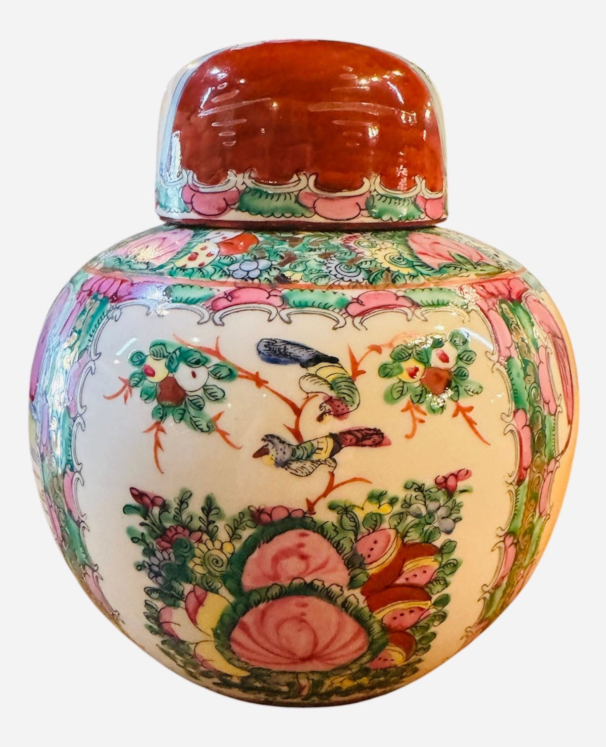 Famille Rose Ginger Jar