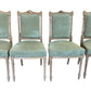 Antique Louis XV Carved Oak French Dining Chairs - Set of 4