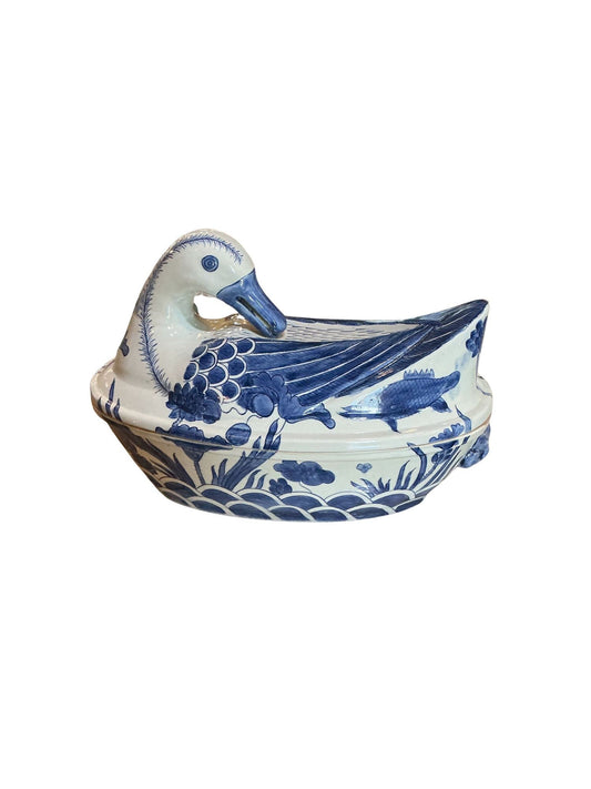 Chinese Porcelain Duck Tureen
