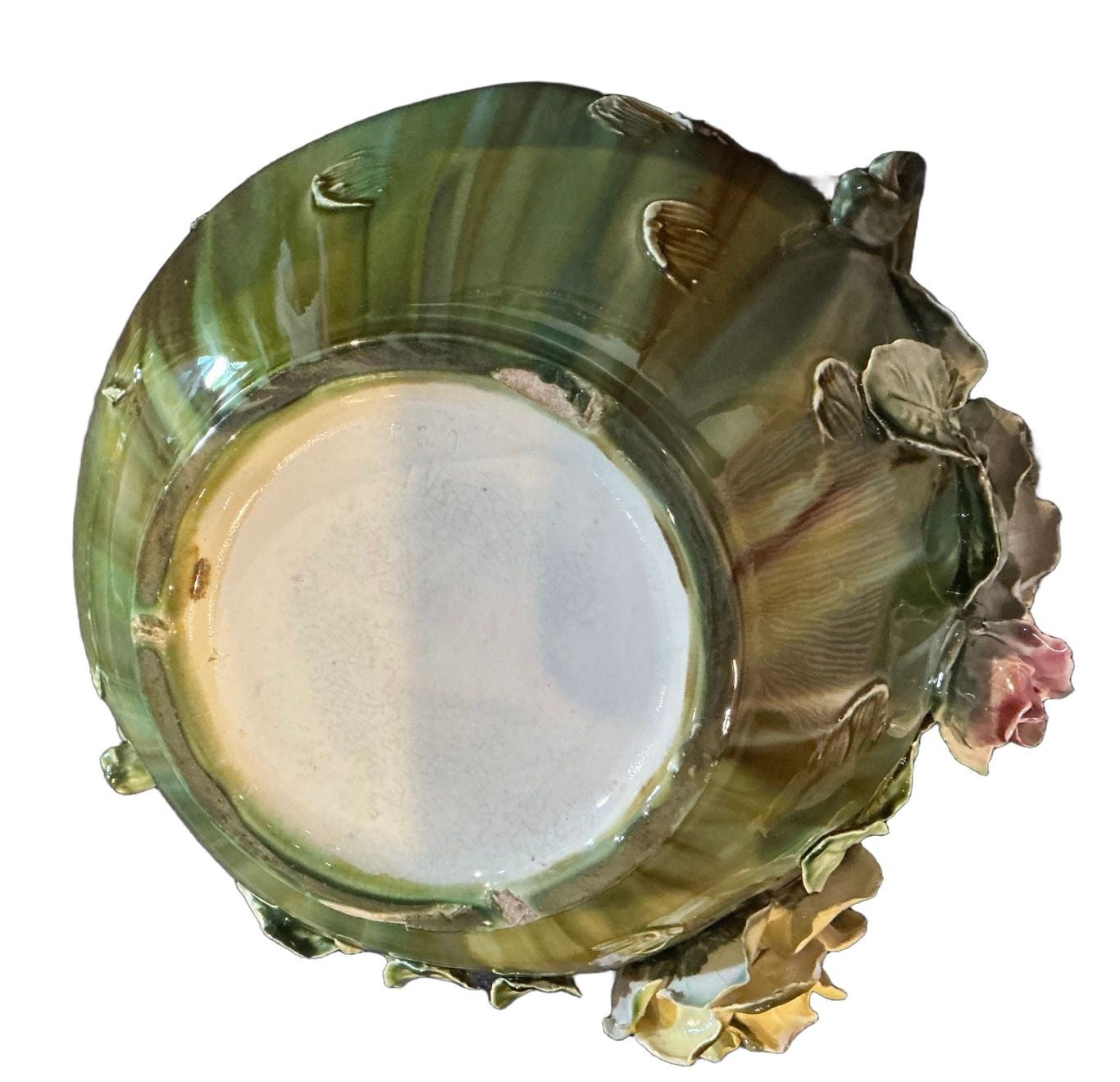 Circa 1900 Majolica Jardiniere