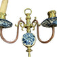 Dutch Delft Hand Painted Sconces - Pair