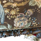 French Walnut Continental Arm Chairs in Vintage Floral Fabric, Pair