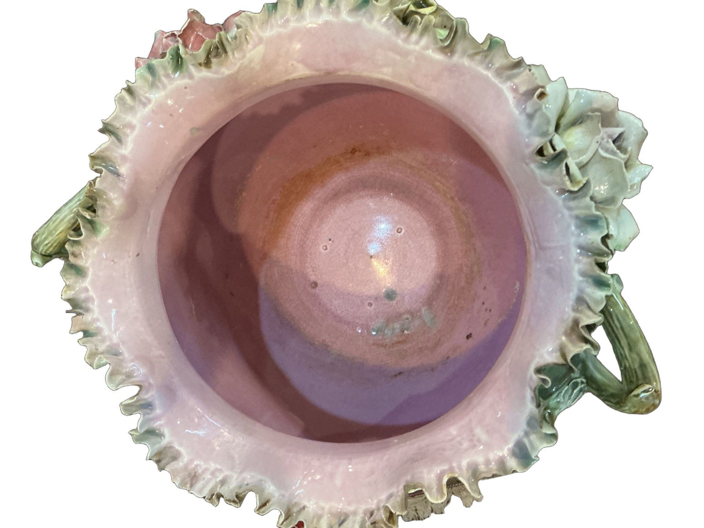 Circa 1900 Majolica Jardiniere