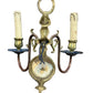 Dutch Delft Hand Painted Sconces - Pair