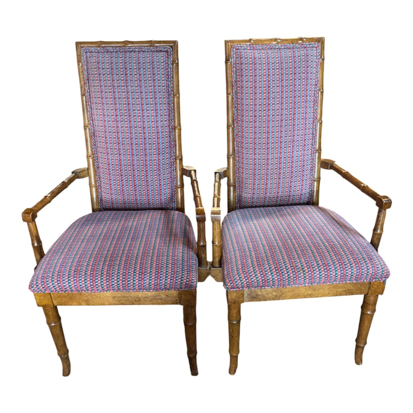 Mid-century Faux Bamboo/Rattan Dining Set