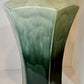 Large Antique Art Deco Faience Majolica Vase Decorated With Sculpted Delicate Flowers