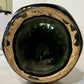 Large Antique Art Deco Faience Majolica Vase Decorated With Sculpted Delicate Flowers
