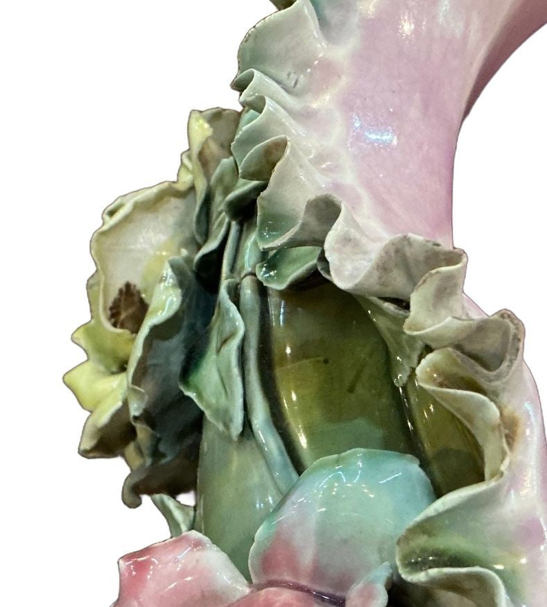 Circa 1900 Majolica Jardiniere