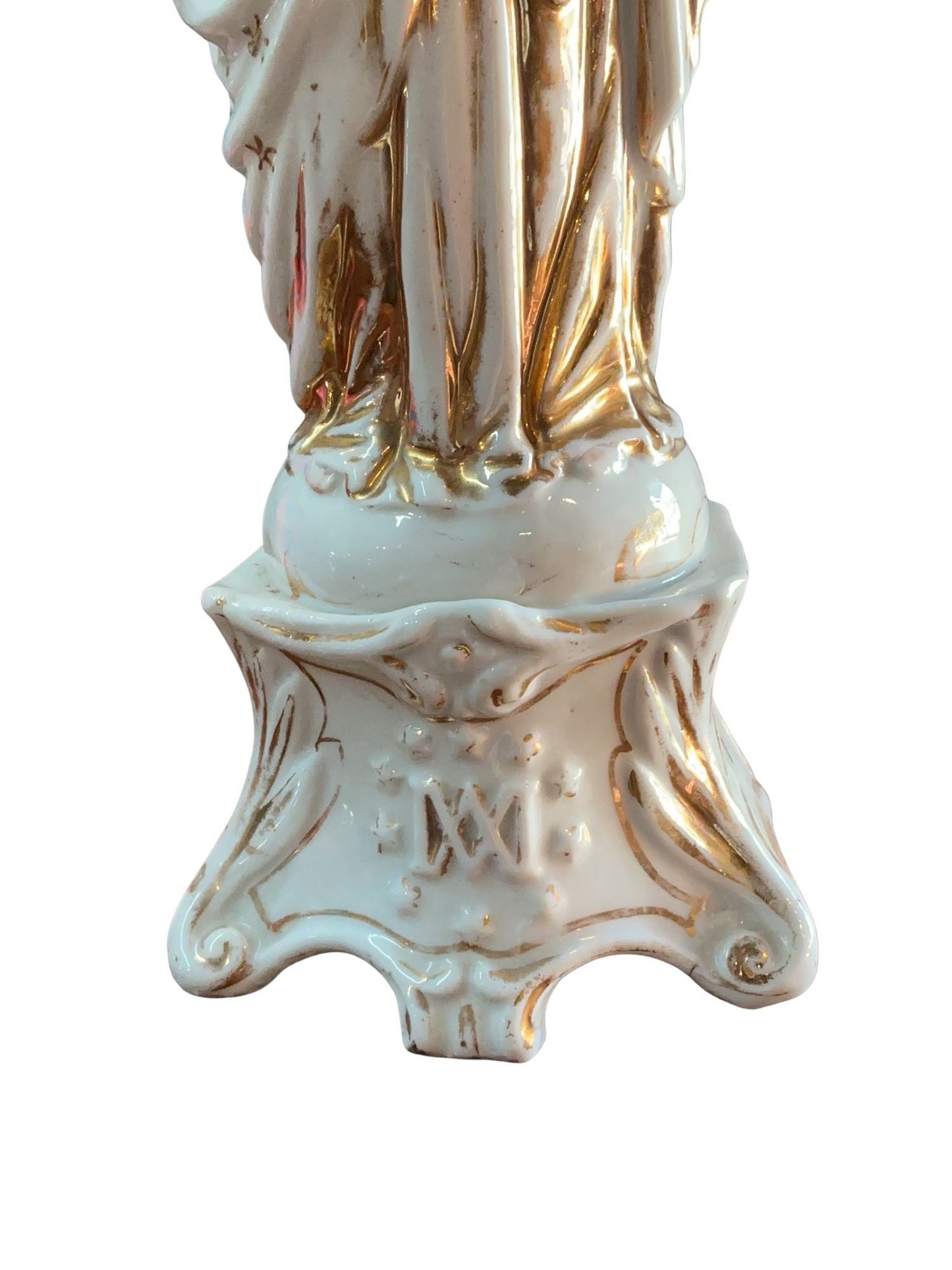 Antique French Vieux Paris Madonna and Child