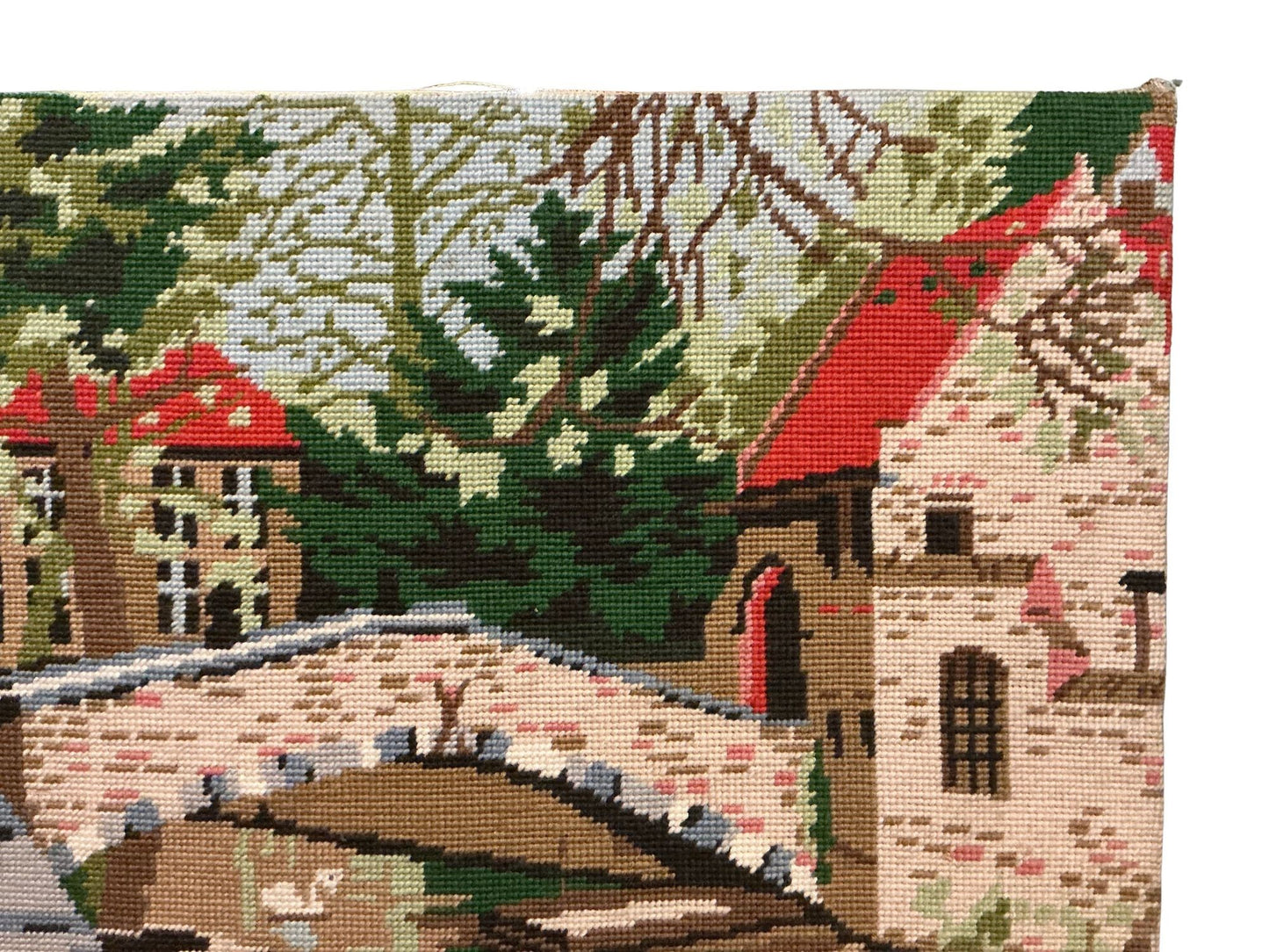 Bruges Swans in Needlepoint