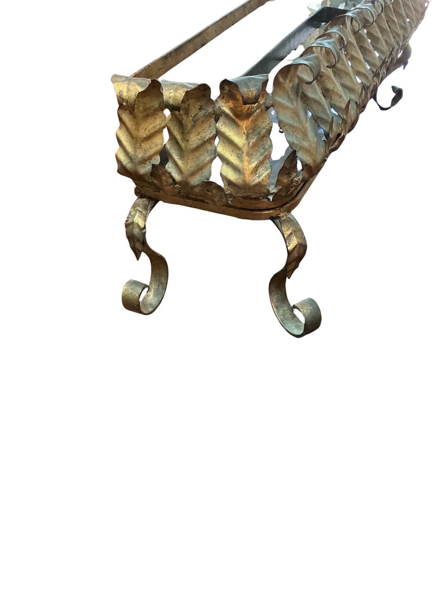 Mid century Italian Florentine metal jardiniere