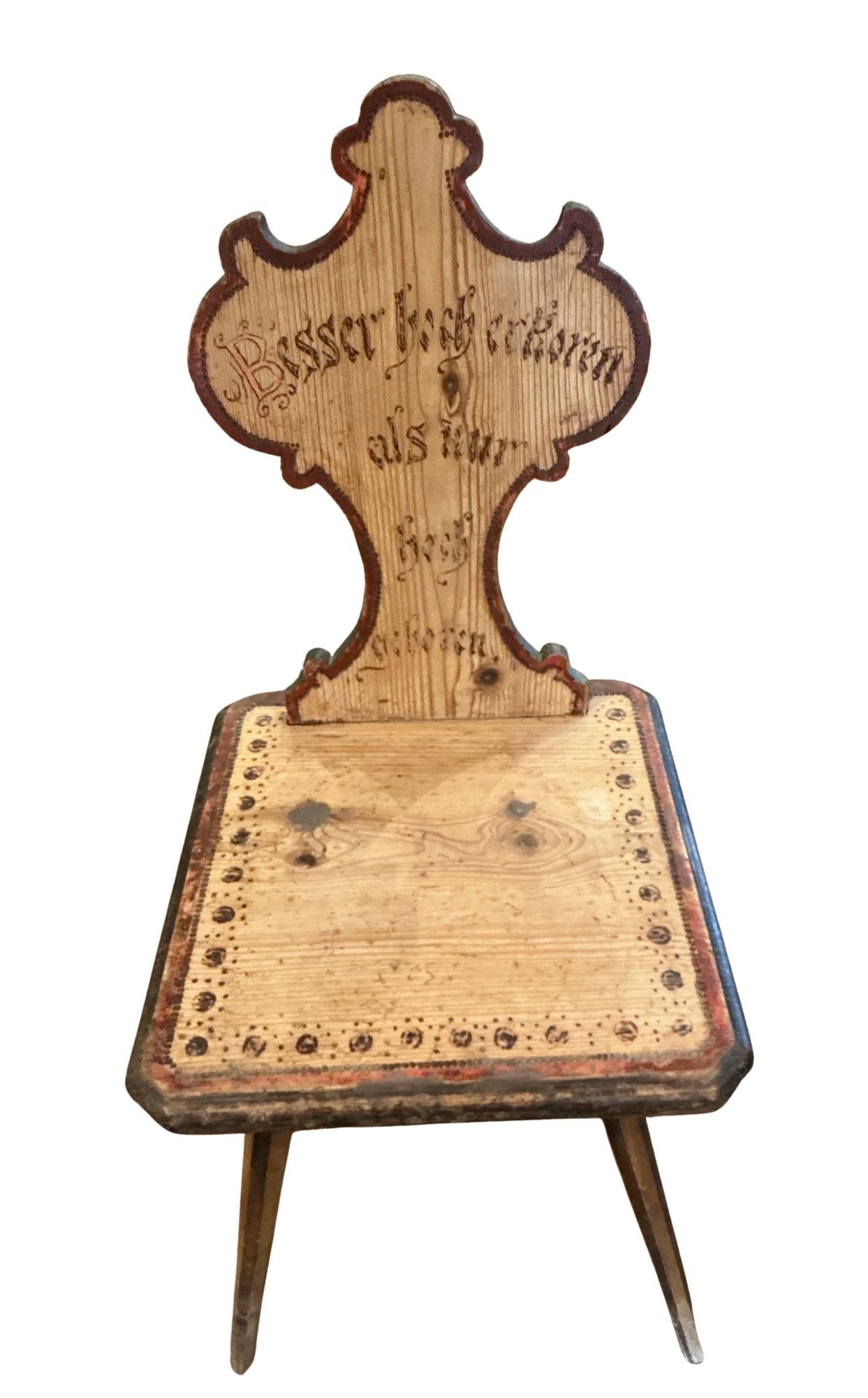 Antique German Folk Art - Mountain Area Chair