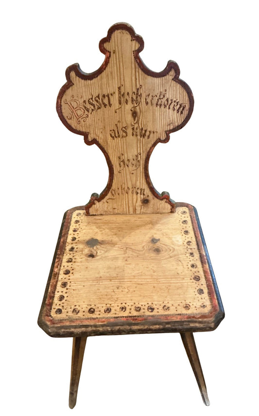 Antique German Folk Art - Mountain Area Chair