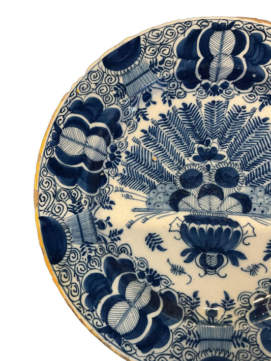 Delft “Peacock” Plate, Circa 1750’s