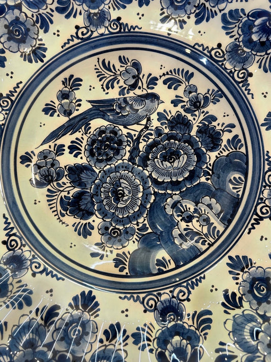 Large Hand Painted Delft Platter