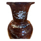 20th Century Asian Laquer and Mother of Pearl Inlay Vase