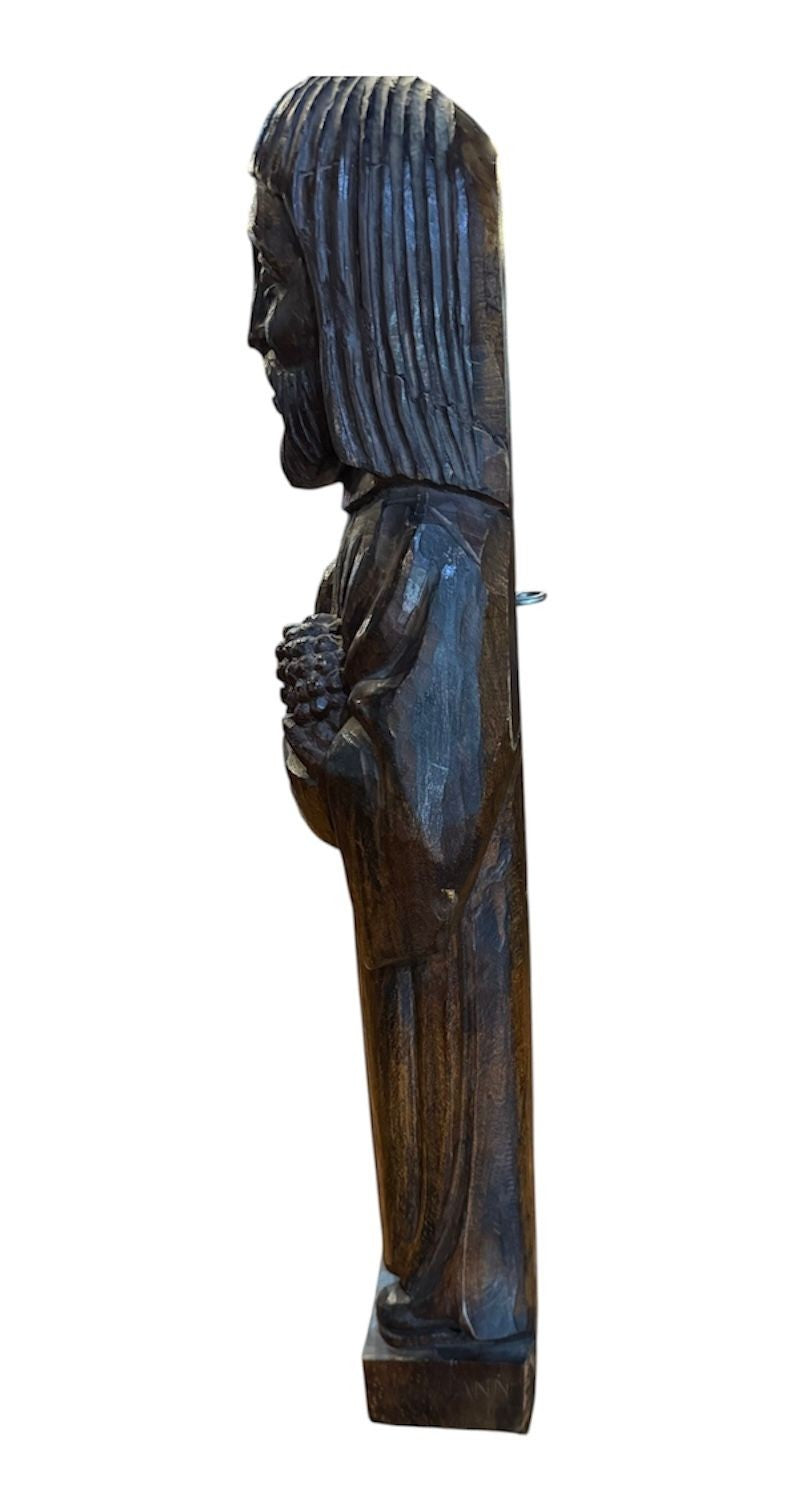 Hand Carved Antique Saint