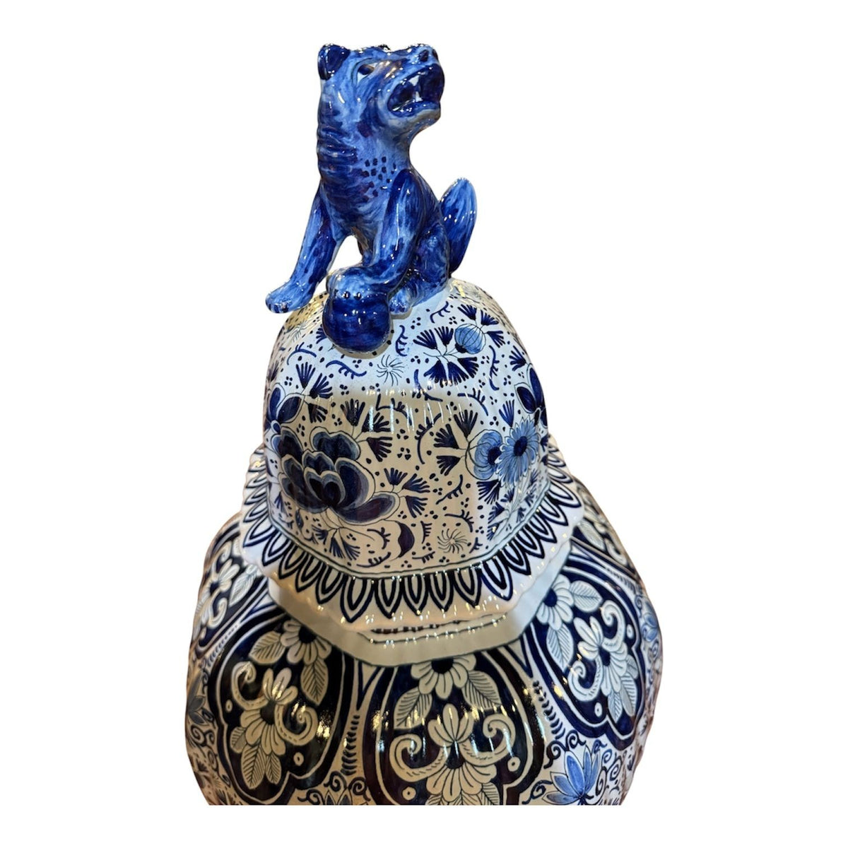 19th Century Monumental Delft Ginger Jar