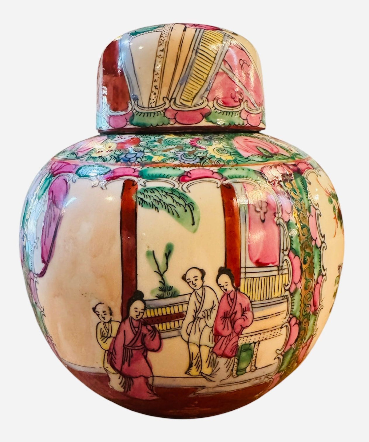 Famille Rose Ginger Jar